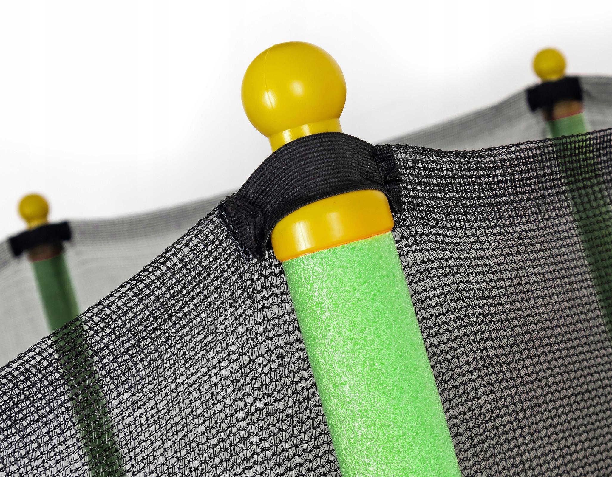 TRAMPOLINA OGRODOWA z siatką DOMOWA BATUT DLA DZIECI 140cm BEZPIECZNA 4,6FT Liczba sprężyn/lin 36