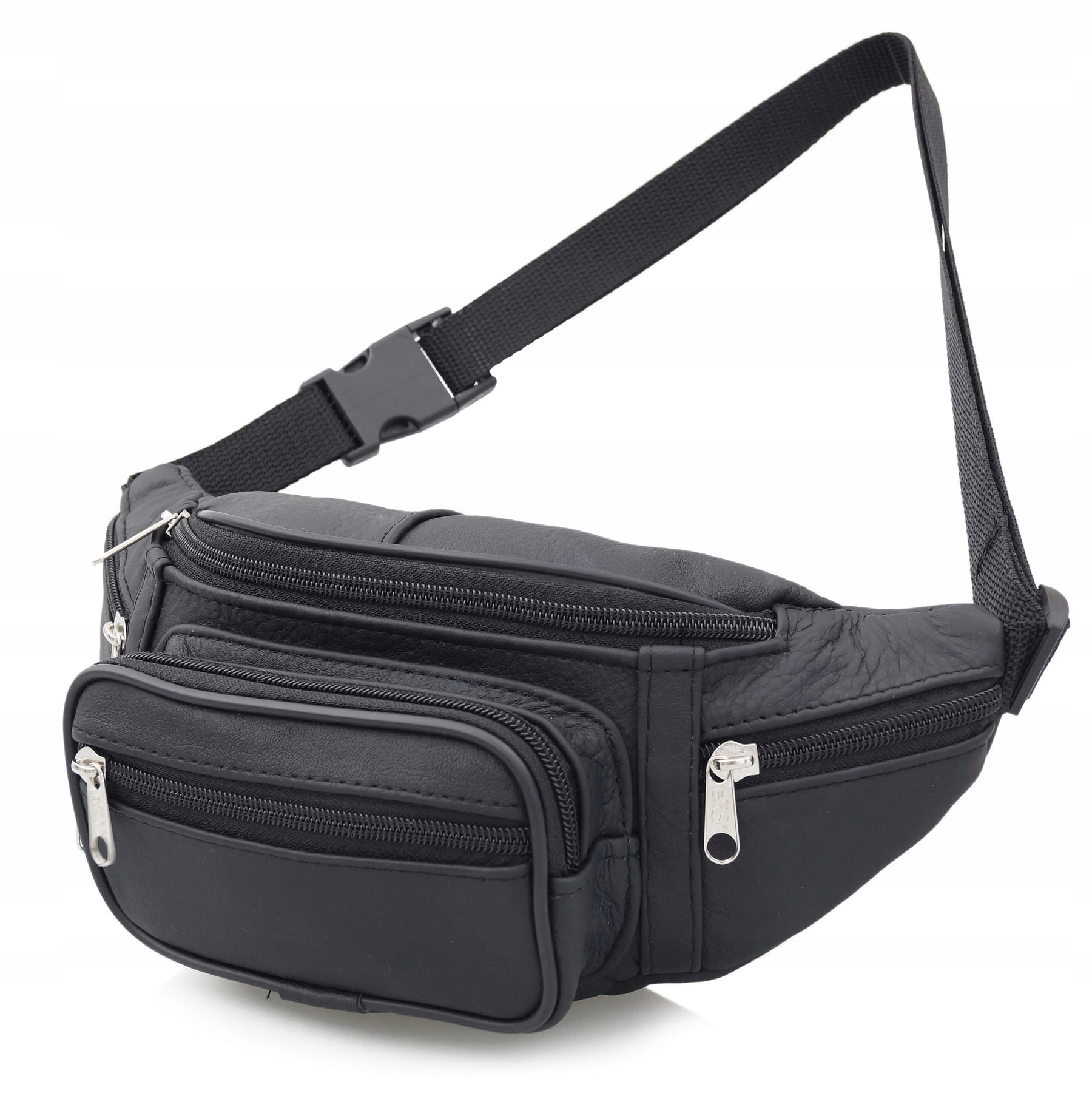 NERKA męska skórzana solidna polska CZARNA