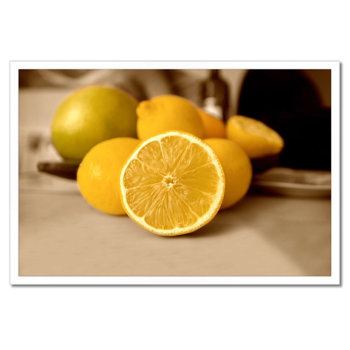 Plakáty v rámu 60x40 Citronky sépie