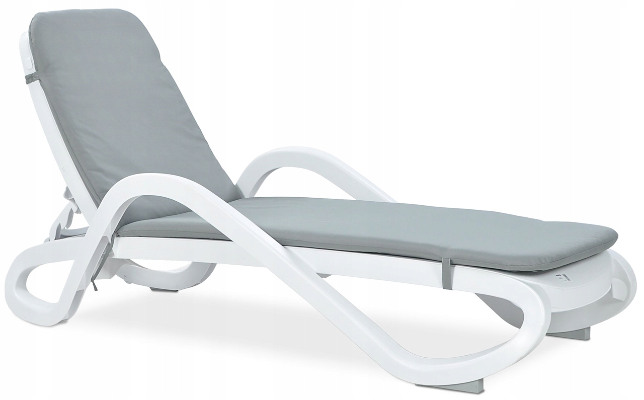 Dekoračný záhradný vankúš na záhradné ležadlo Eden/alfa Šedá 192 cm