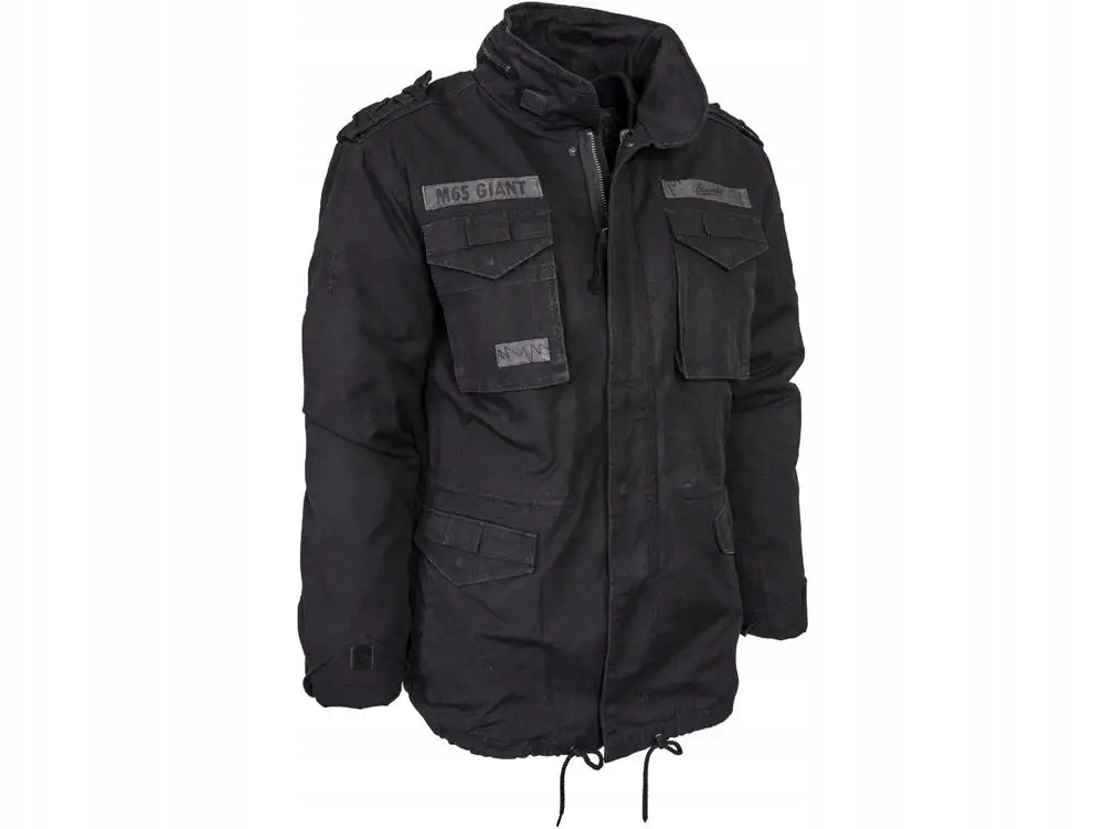 Brand It Pánská Teplá Bunda Černá S Logem 5XL 6FA