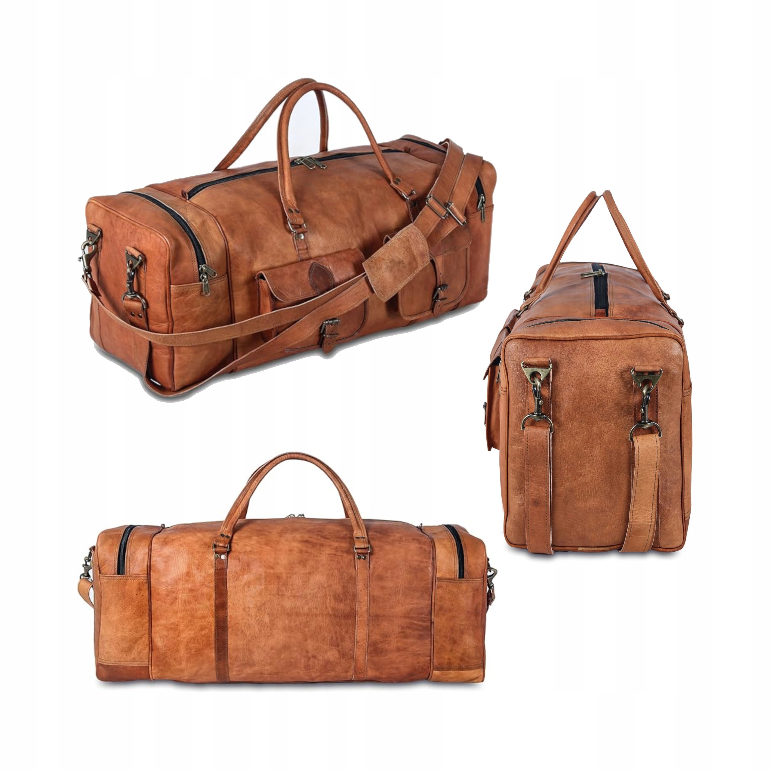 Pánská Cestovní Taška Komal's Passion Leather, Plátno, 32 L, Hnědá Barva