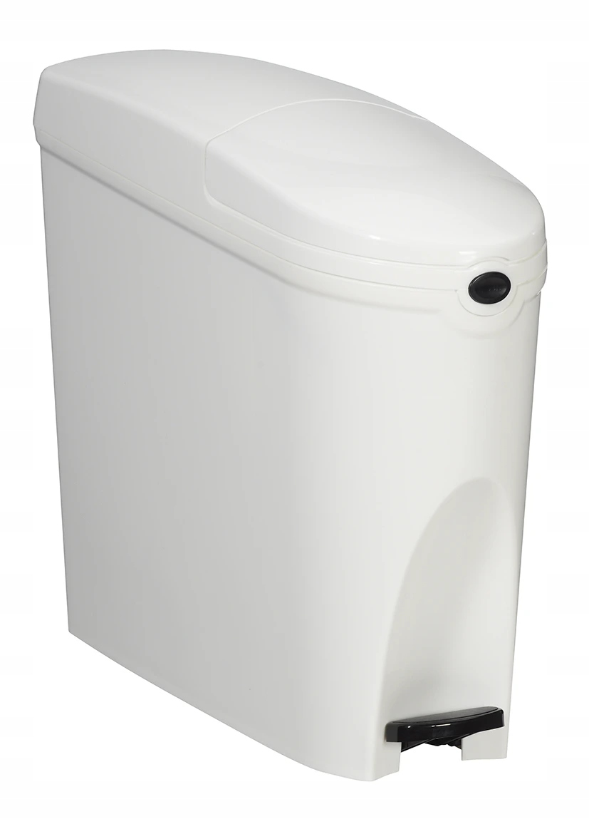 Pedálový odpadkový kôš Rossignol Femina 91939 pre dámske Wc, biely, 20 L