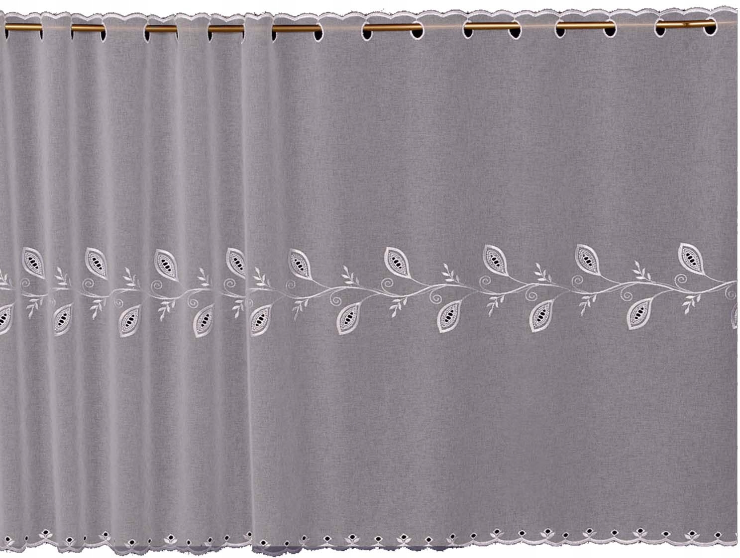 

Mg Zazdrostka Kameron biała Batyst haft 200x90cm