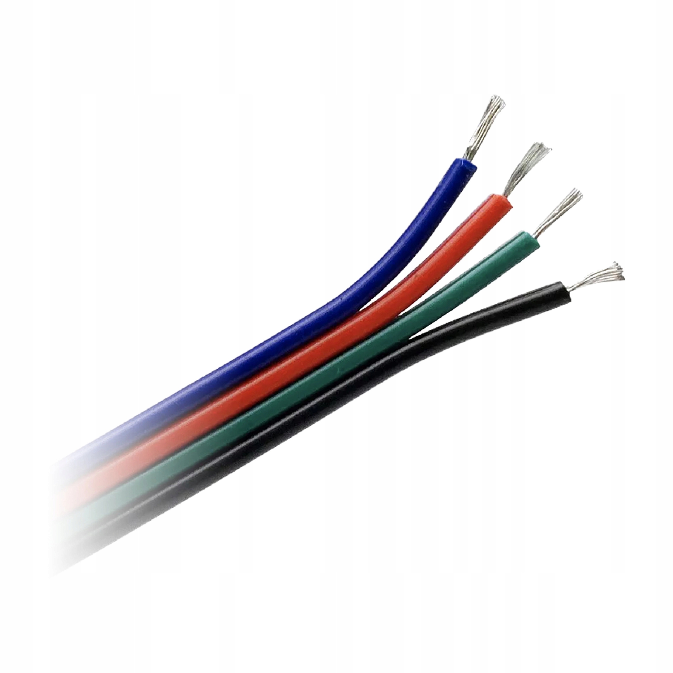 PRZEWÓD KABEL DO TAŚM LED LED RGB 4x 0,35mm2 25 m