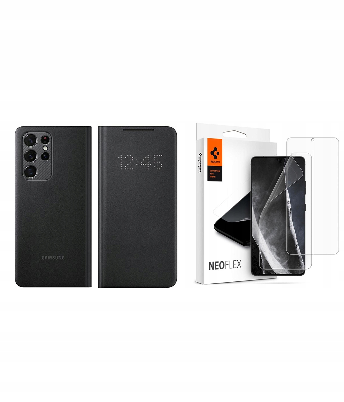 

Samsung Etui Do Galaxy S21 Ultra + Folia Spigen