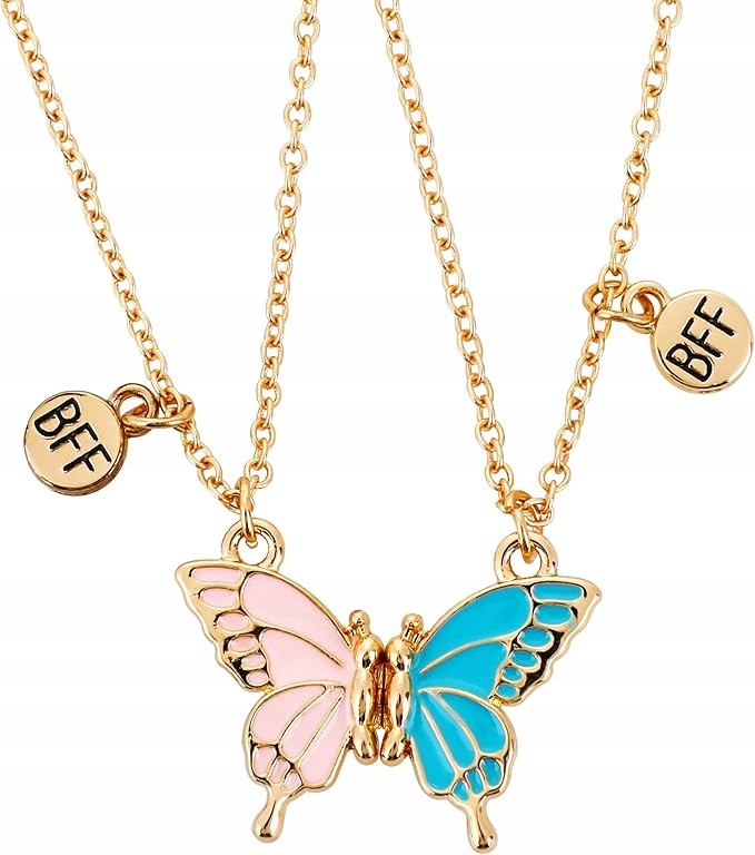 MAGNETYCZNY NASZYJNIK PRZYJAŹNI DLA PRZYJACIÓŁEK DZIEWCZYNEK PREZENT 2X