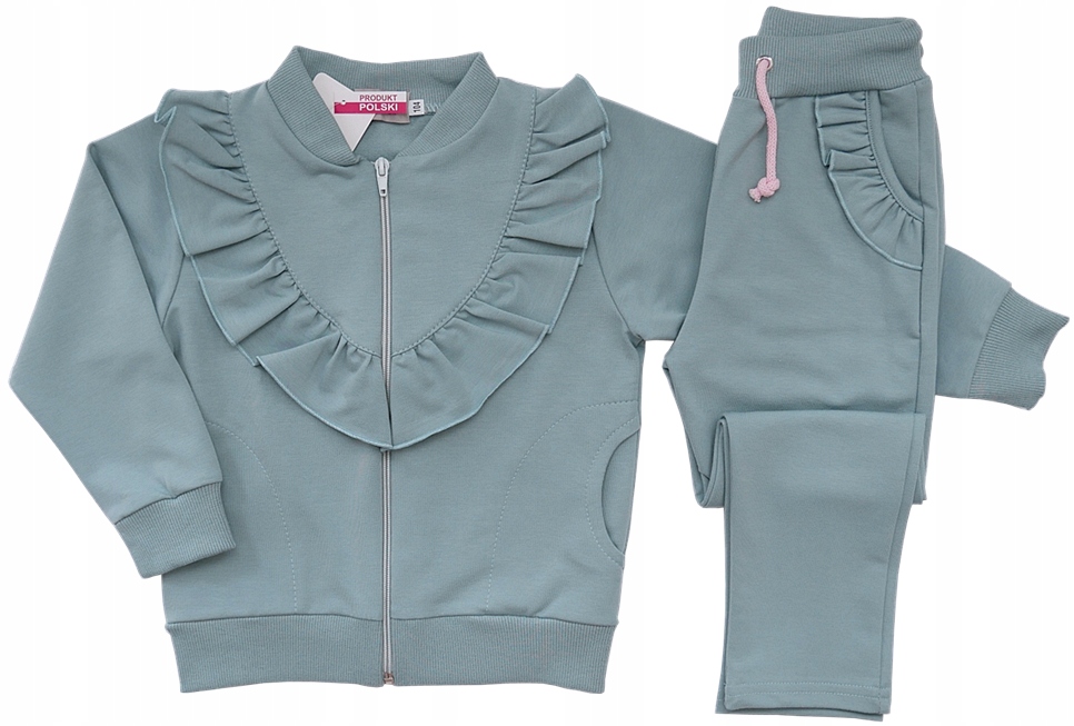 

Dres dla Dziewczynki z Falbankami 122 miętowy