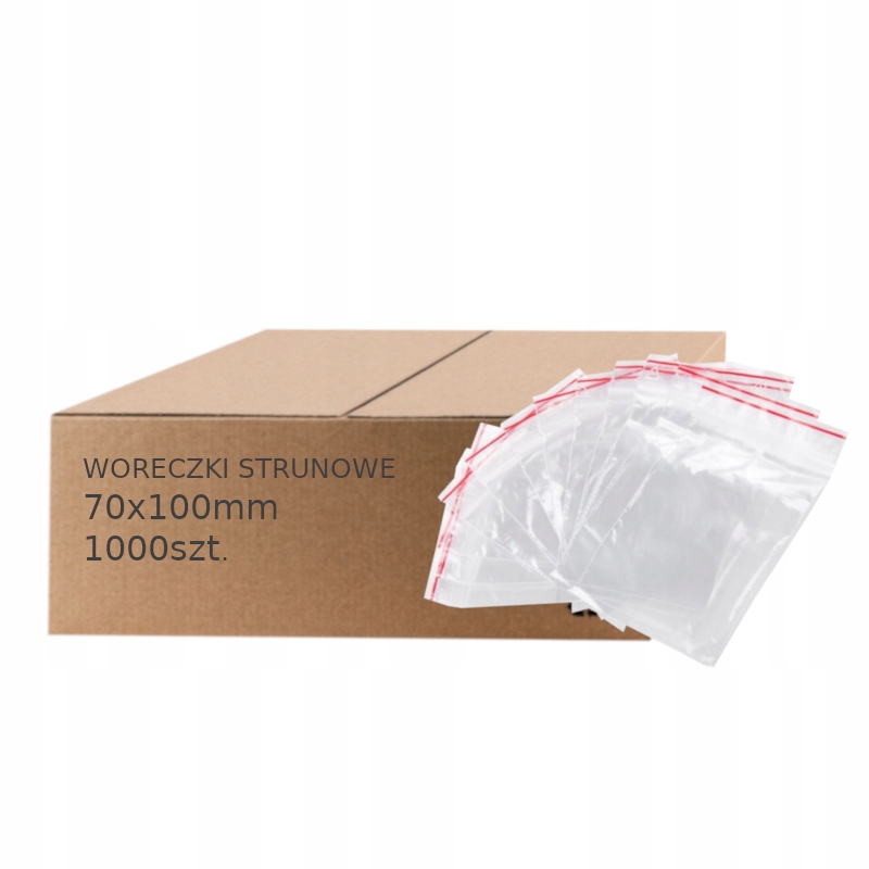 

Torebki Woreczki Strunowe 70X100mm 7/10 1000SZT