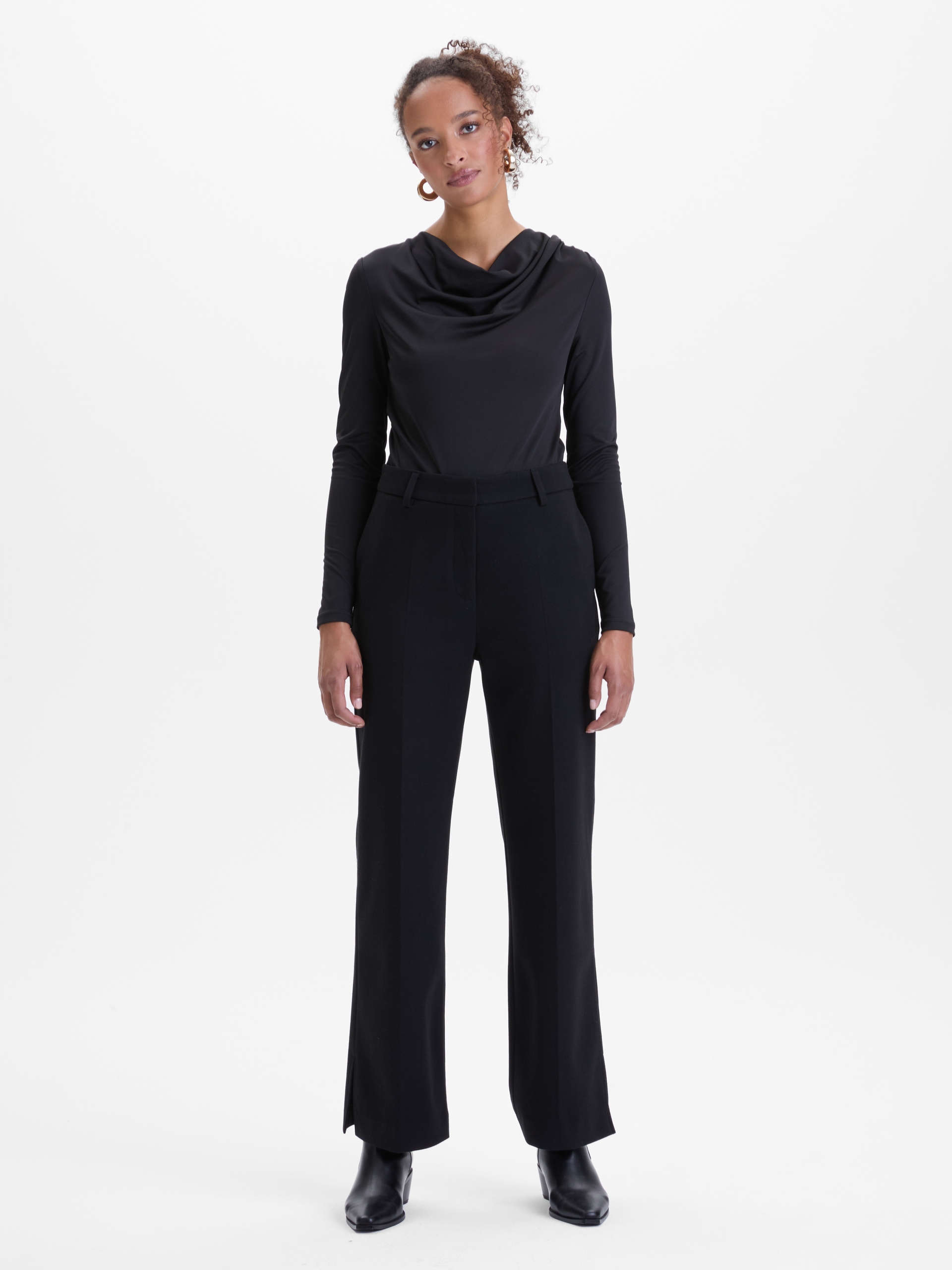 Orsay Černé dámské rovné kalhoty Orsay