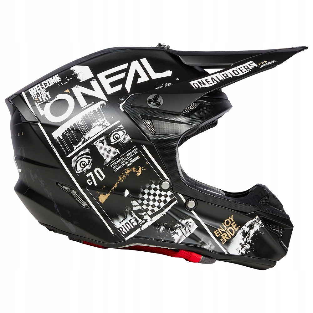 Kask O'Neal 5SRS Attack black/white matt l Stan opakowania oryginalne