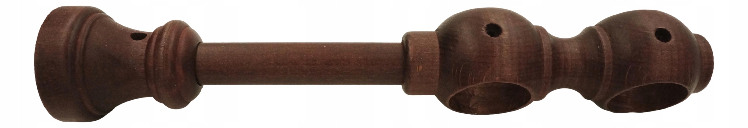

Wspornik drewniany karnisza 28mm podwójny Mahoń
