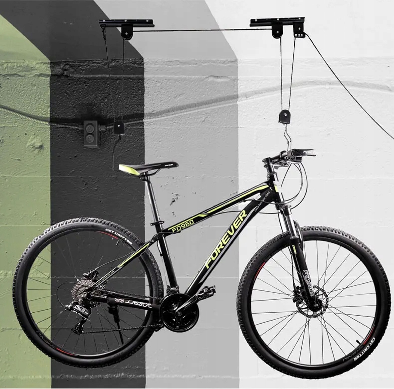 WIESZAK NA ROWER UCHWYT ROWEROWY HAK SUFIT WINDA PODWIESZANY ŚCIENNY WINDA Rodzaj podsufitowy