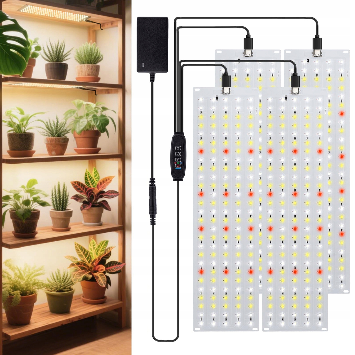 Full Spectrum Sluneční Světlo Lampa Pro Růst Pěstování Rostlin 30CM 4KS