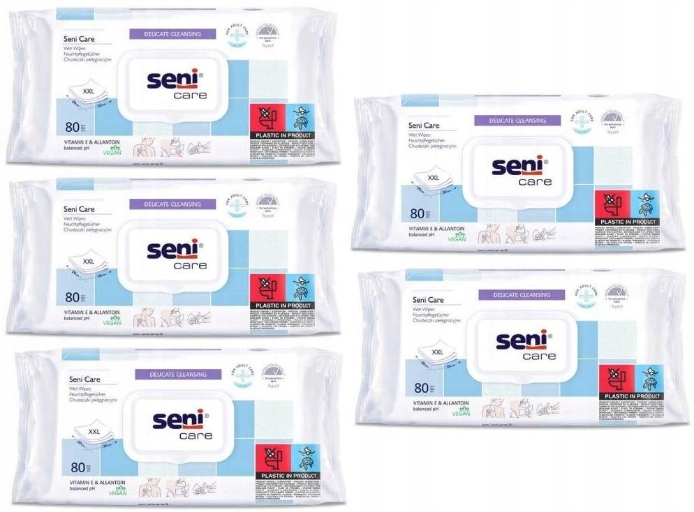 

Seni Care Chusteczki pielęgnacyjne 5 x 80 sztuk