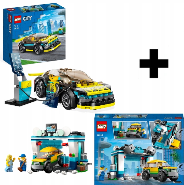 Lego City Elektrické Sportovní Auto 60383 Lego 60362 Dárková Sada