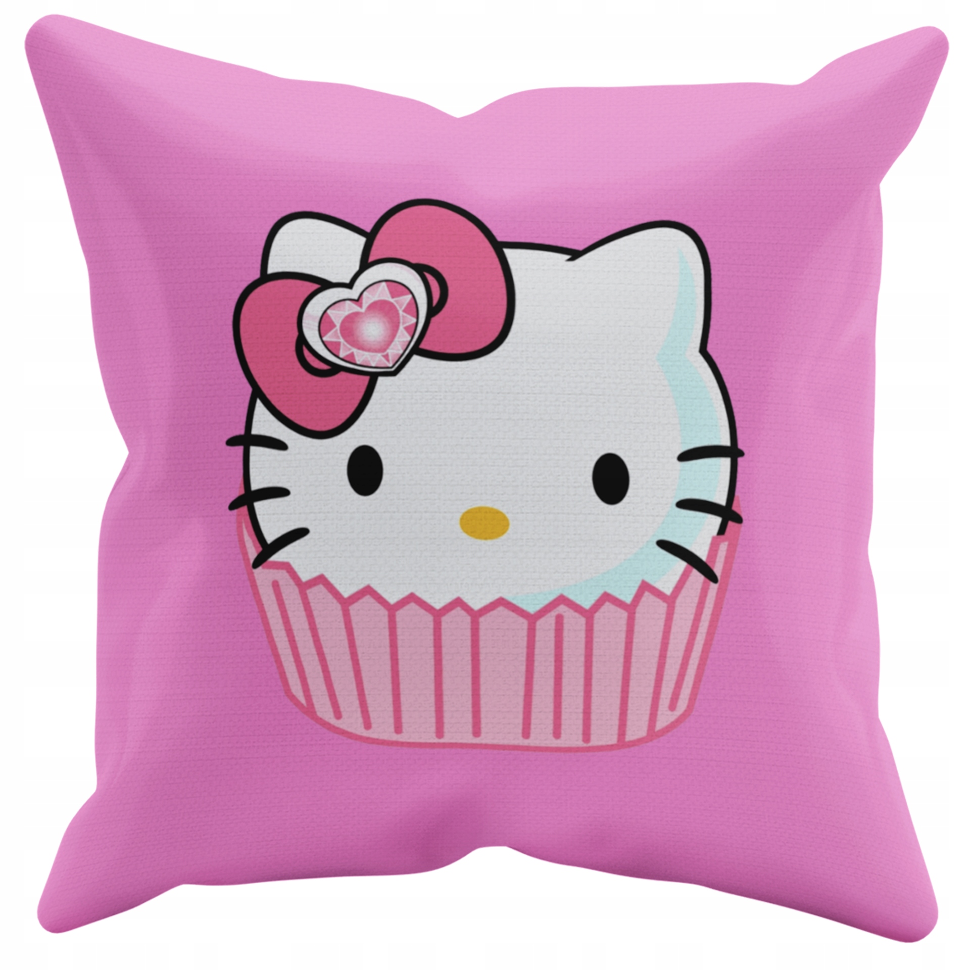 POSZEWKA NA PODUSZKĘ JAŚKA DO PRZEDSZKOLA HELLO KITTY + IMIĘ GRATIS Kolor dominujący odcienie różu