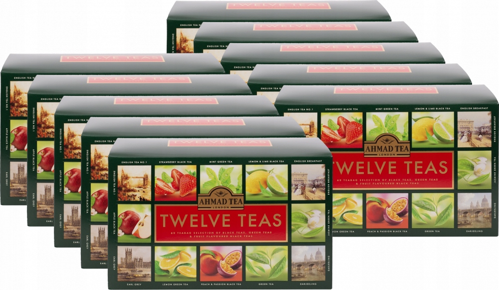 Zestaw herbat 12 smaków Ahmad Tea 60 szt x10