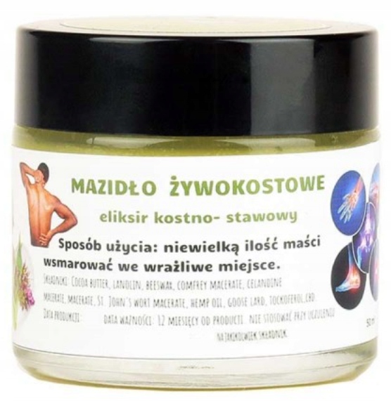 

Mazidło Żywokostowe z Dziurawcem i Gęsim Smalcem
