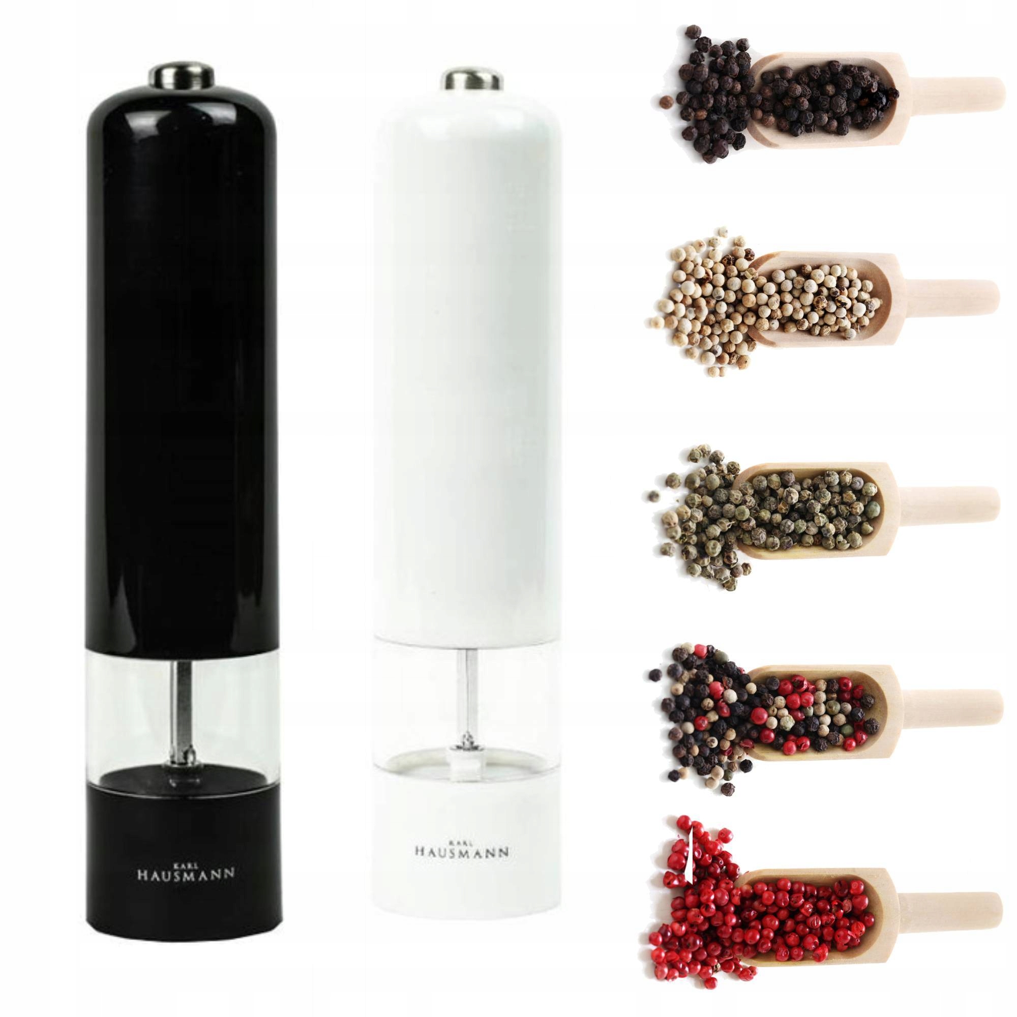 ZESTAW MŁYNKÓW ELEKTRYCZNYCH 2SZT SÓL PIEPRZ