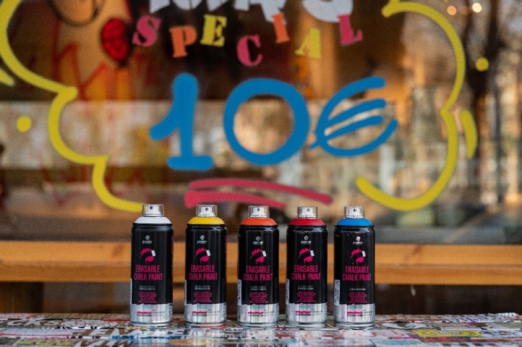 Kreda w sprayu 400ml zmywalny RÓŻOWY MTN94 Rodzaj kreda w sprayu