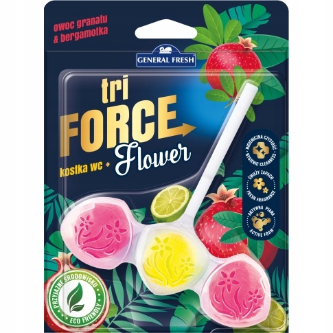 

Tri Force Flower Kostka Wc Granat i Bergamotka 45g