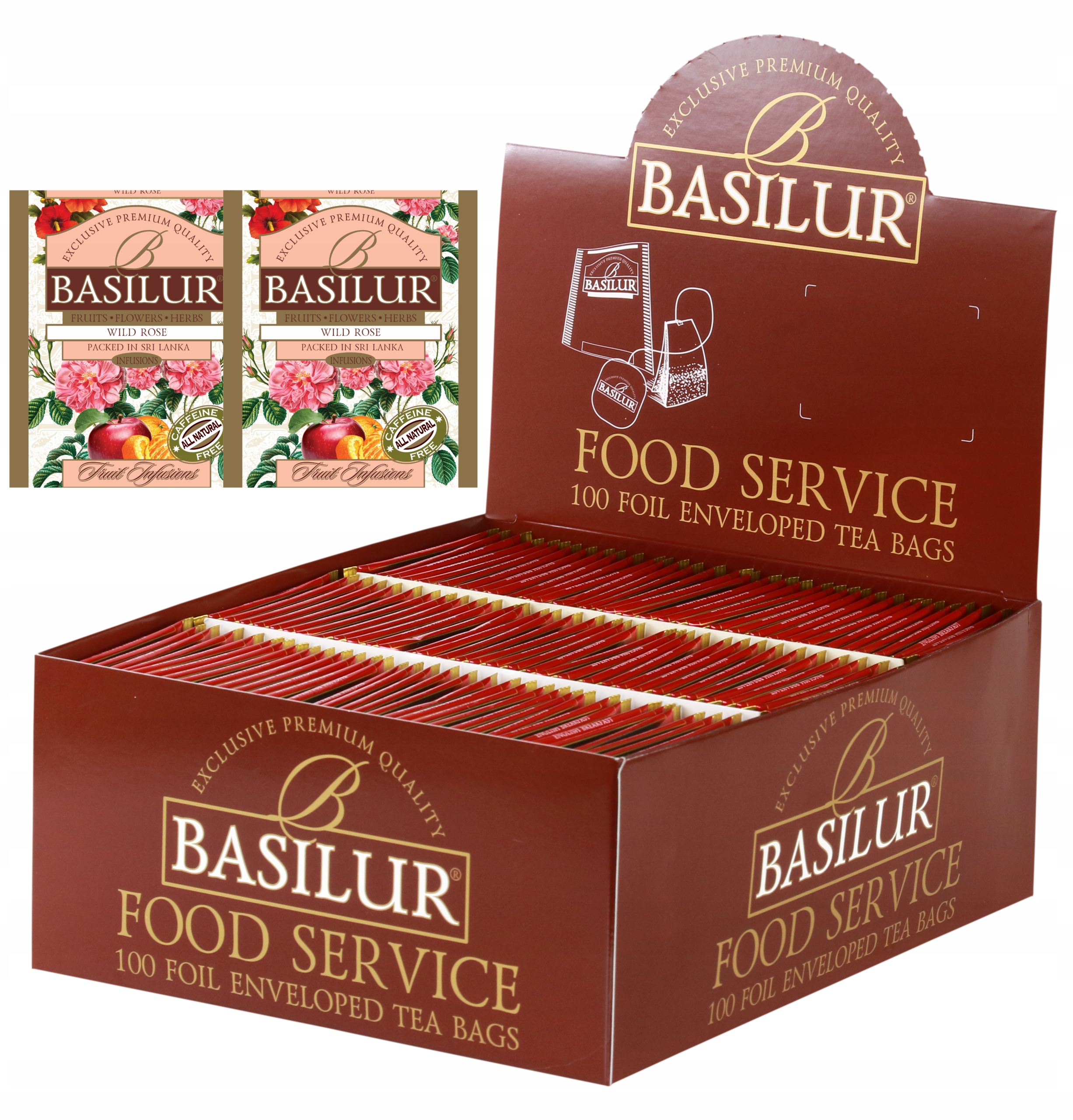 Levně Čaj Růže Ibišek sáčky 100 Ks