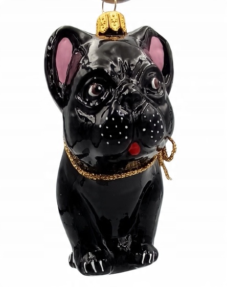 

Bombki Choinkowe Szklane Pies buldog 12cm