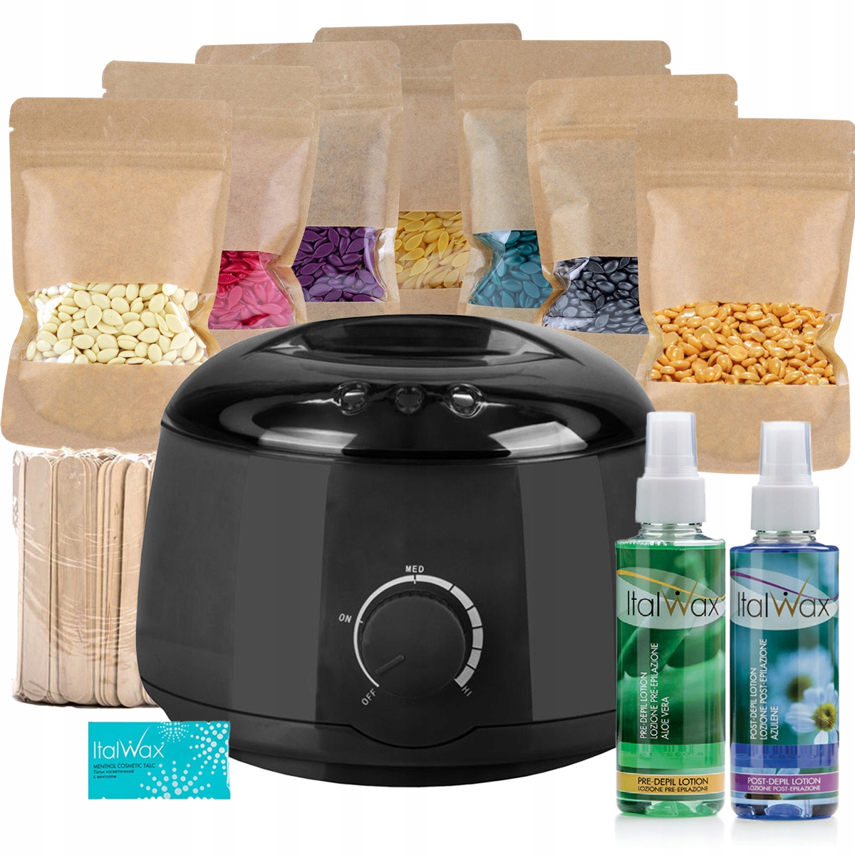 

Zestaw Depilacja 6x Wosk Twardy Ital Podgrzewacz