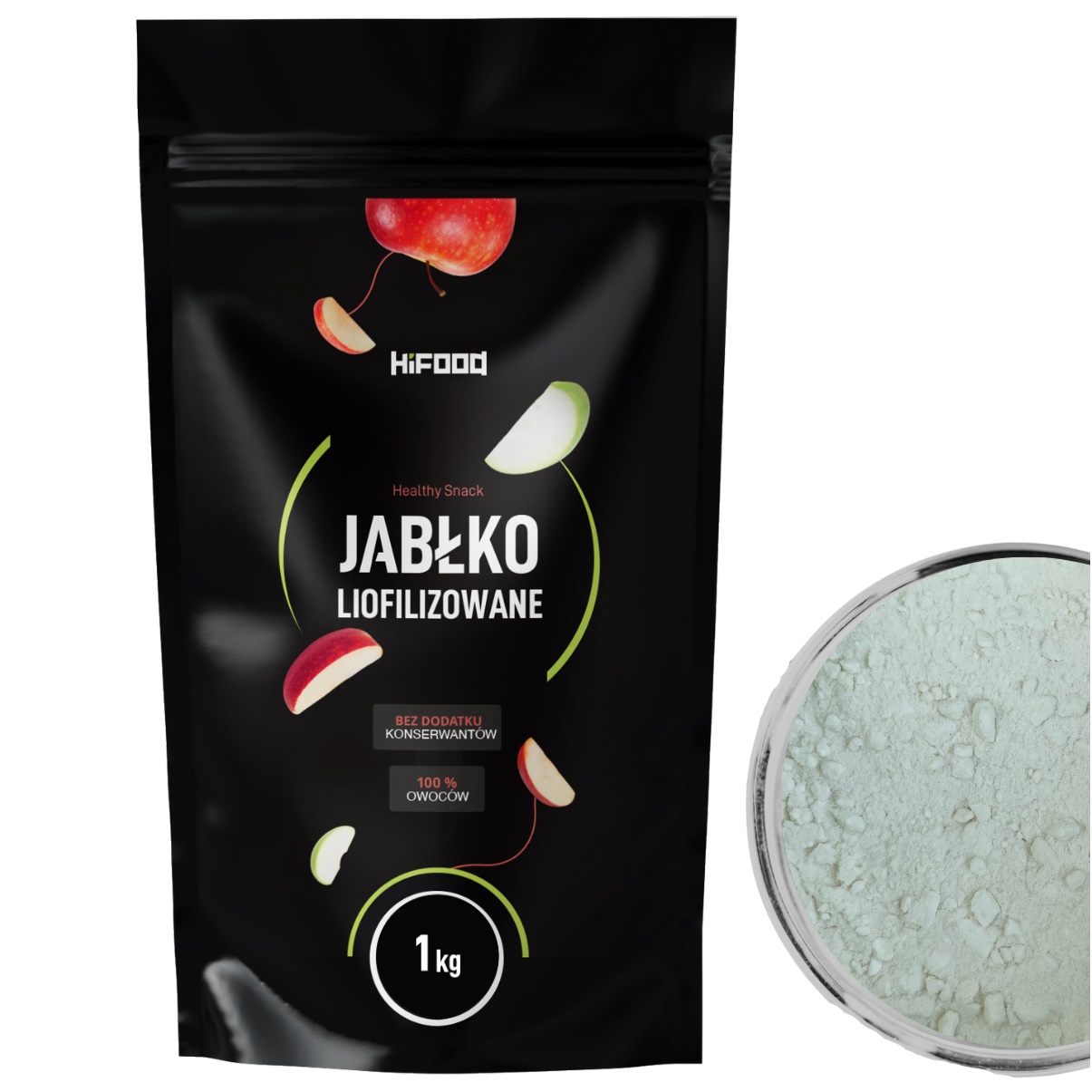 Jabłko Liofilizowane 1kg Jabłko 100% Polska Proszek HiFOOD