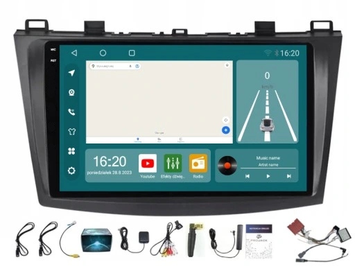Rádio Navigace Mazda 3 2010-2013 Carplay Android Auto 8/256GB Sim