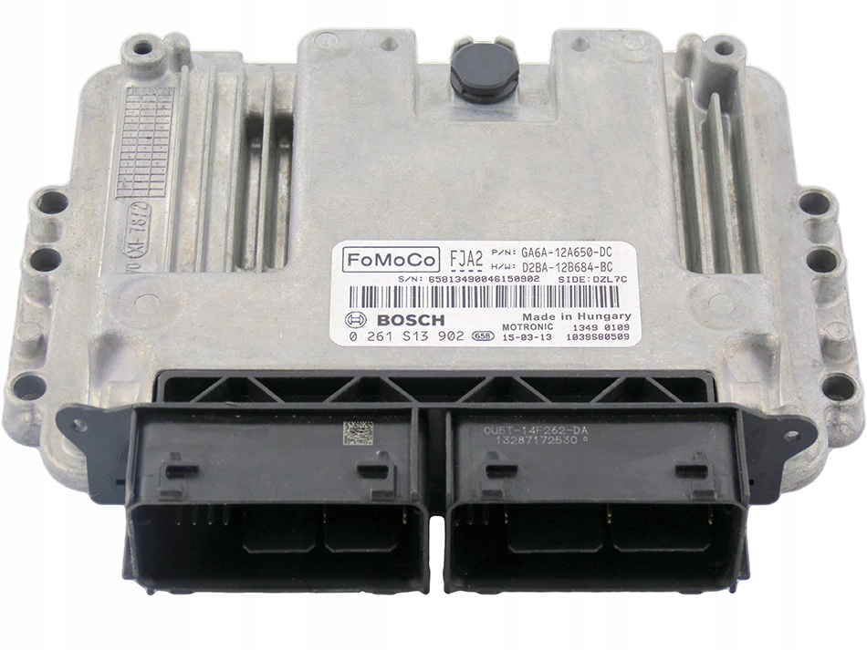 ECU FORD GA6A-12A650-DC D2BA-12B684-BC 0261S13902