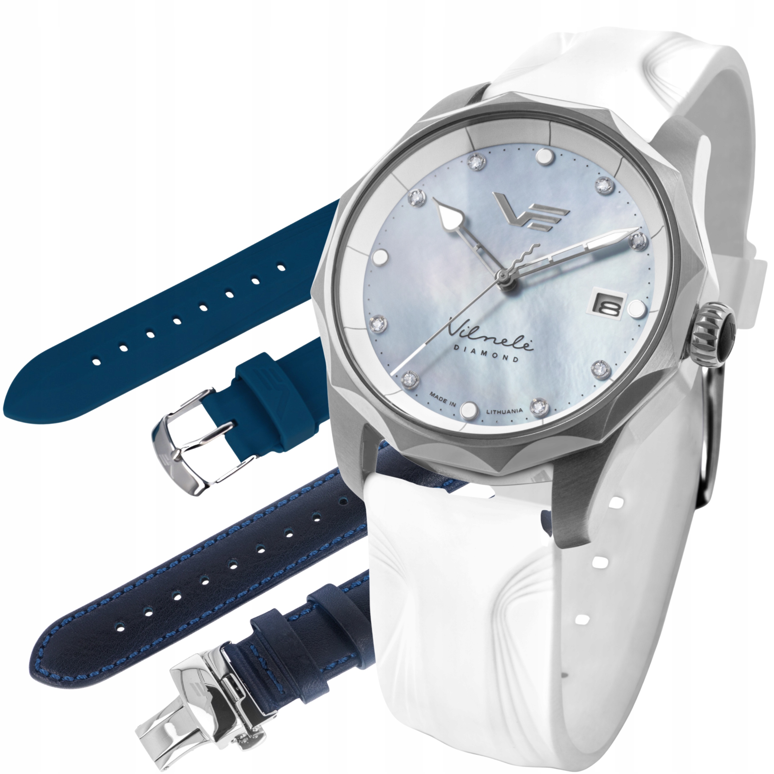 Nové originální dámské hodinky Vostok Europe VS42-125A755-B Diamanty, datum
