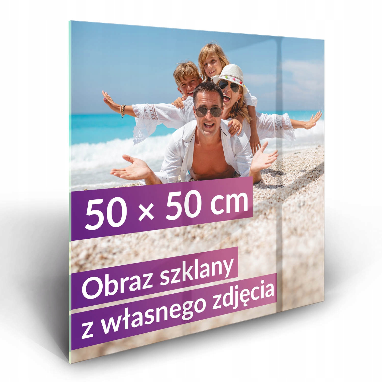 Nástěnný obraz tvrzené sklo Vaše fotografie Úžasný suvenýr na léta 50x50