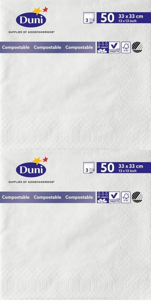 

Serwetki gastronomiczne Duni 3W 33-33cm 100szt