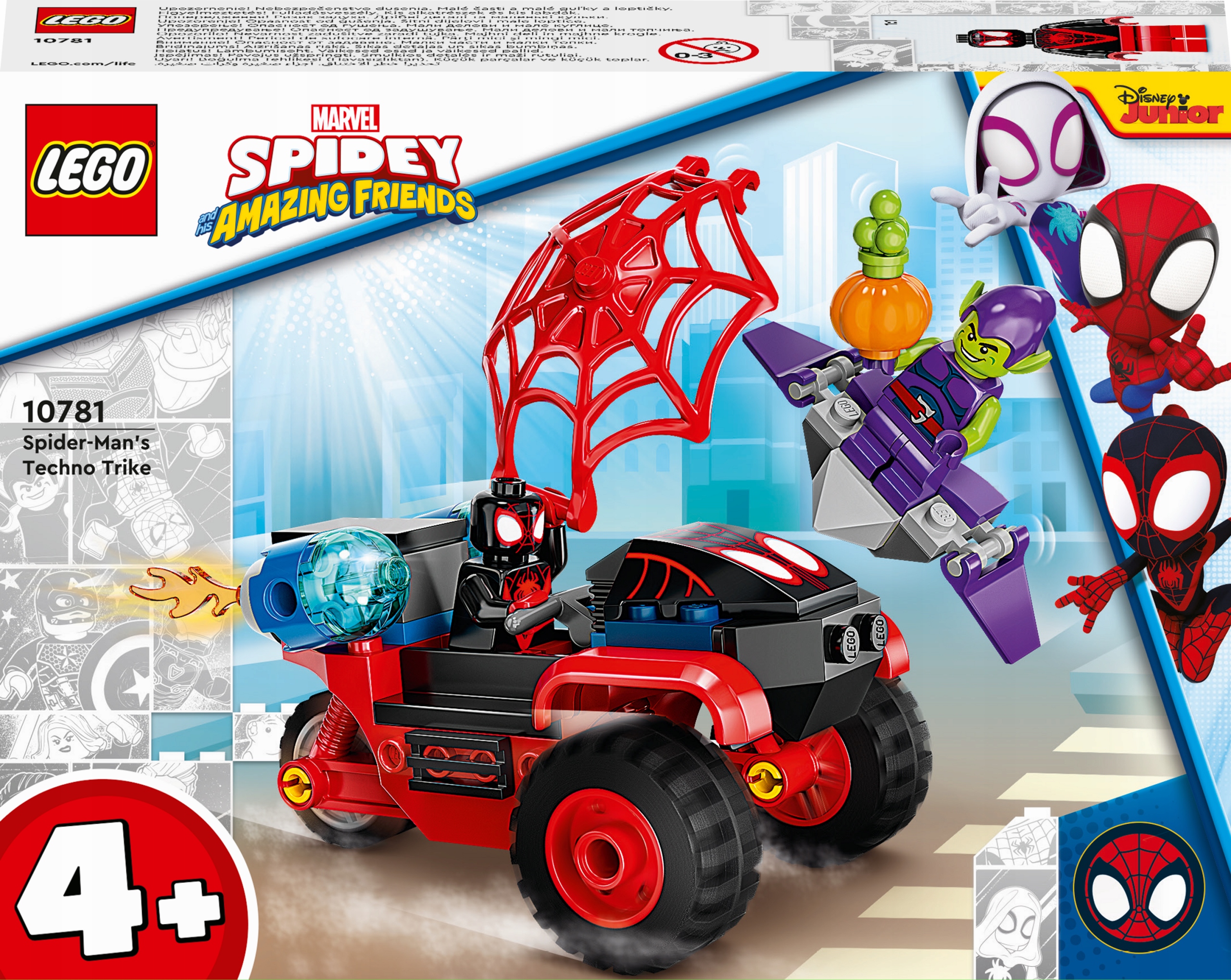 LEGO 10781 Marvel Technotrójkołowiec Spider-Mana