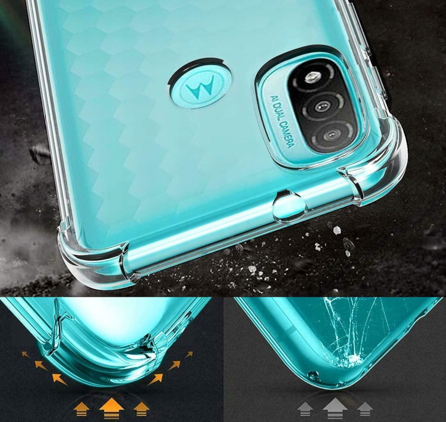 Etui do Motorola E20 PANCERNE SHOCKPROOF CLEAR Marka Inna