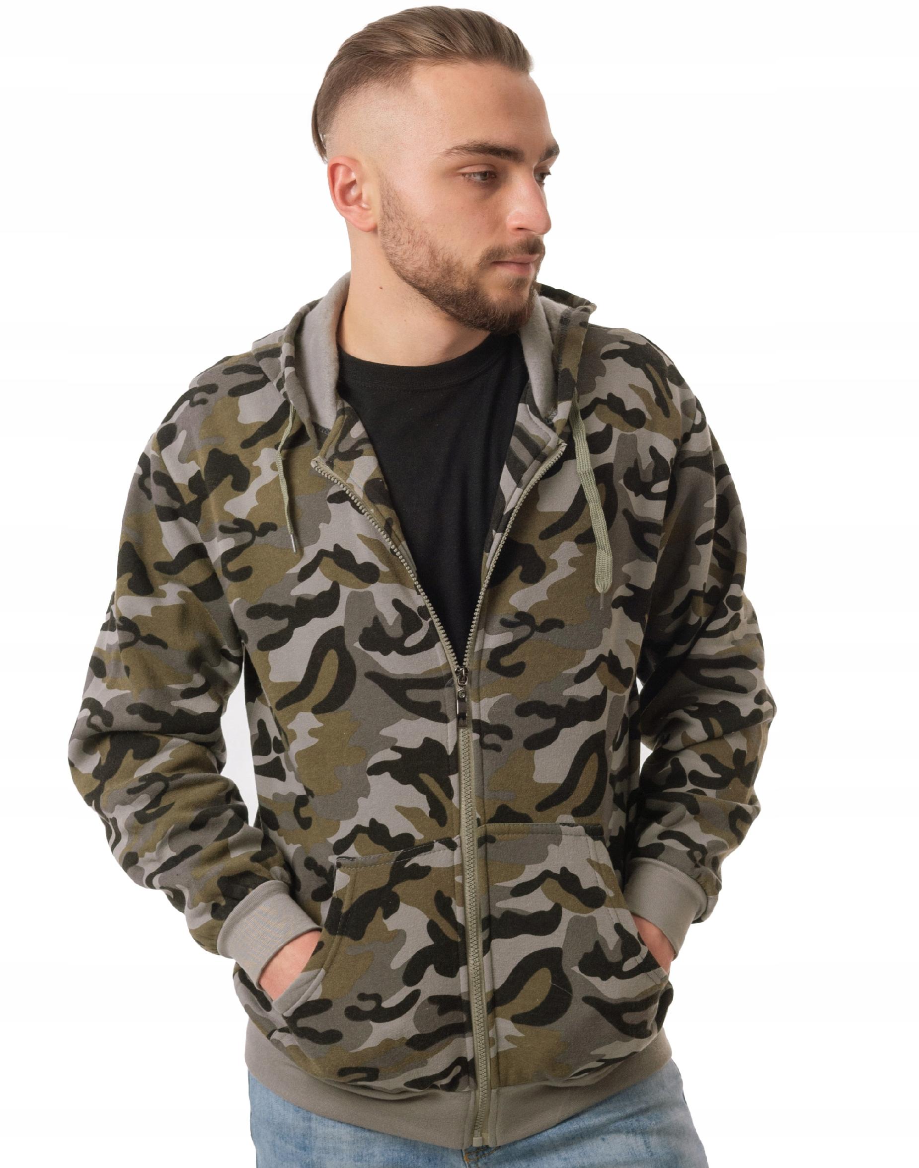 

Bluza Męska Moro Rozsuwana z Kapturem 9538-01 r L