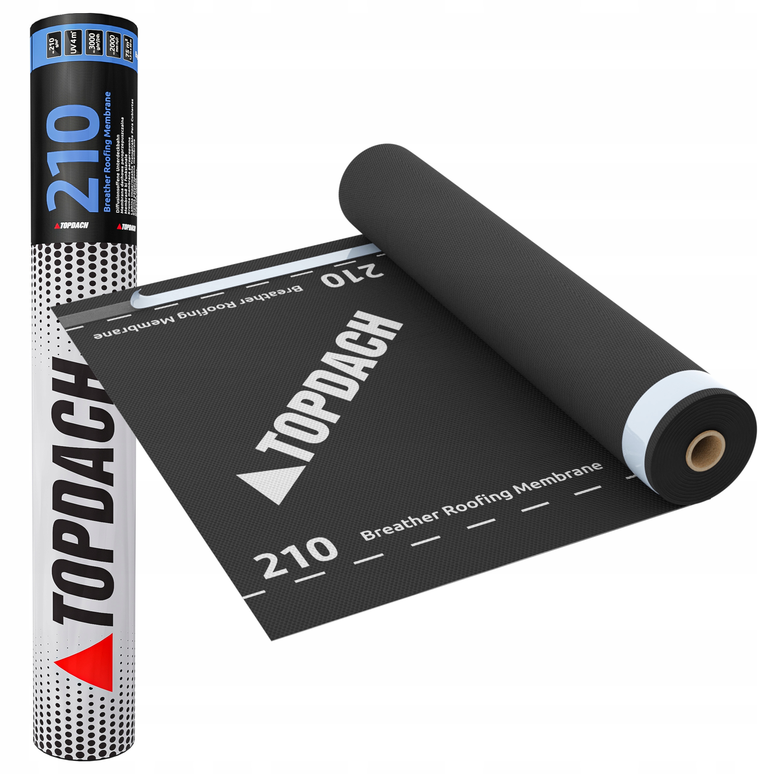 Membrána střešní vysoce paropropustná 210 g 75 m2 Topdach 210 SK2