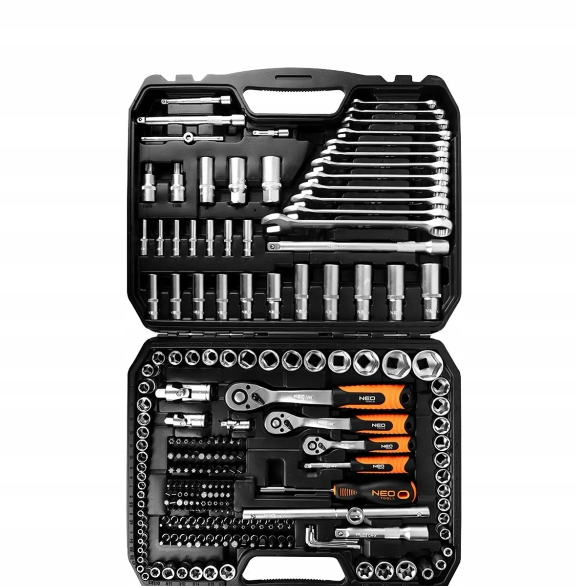 Neo Klucze Nasadowe Zestaw 216 Elementów 10-216 1/2-1/4