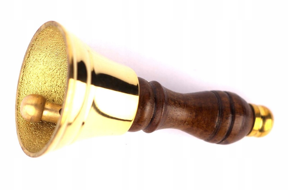 

Dzwonek Dzwon Ręczny Szkolny Mosiężny Mikołaja