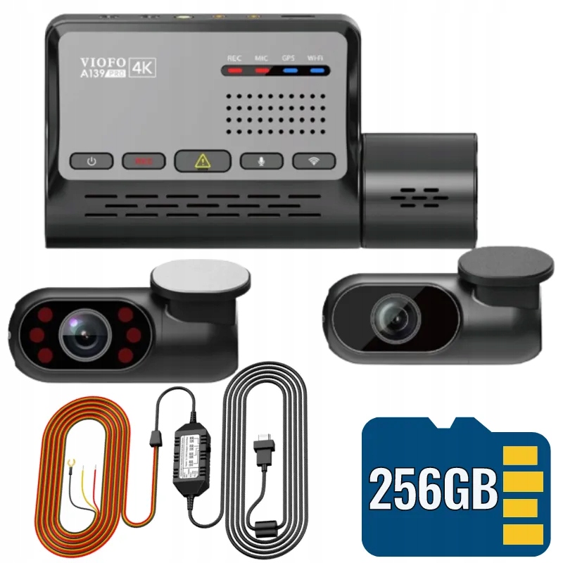 

Kamera Samochodowa Viofo A139 Pro 3CH Power Set