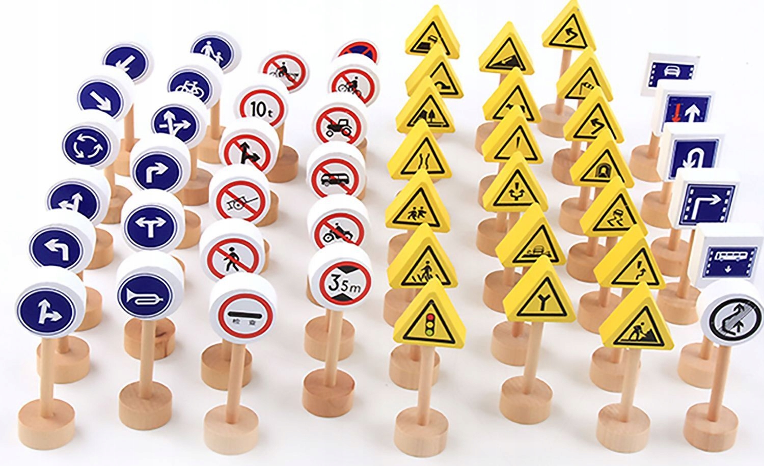 ZNAKI DROGOWE DWUSTRONNE 50 szt x2 DUŻE DREWNIANE OGROMY ZBIÓR ZNAKÓW Rodzaj pojazdu znak drogowy, sygnalizator