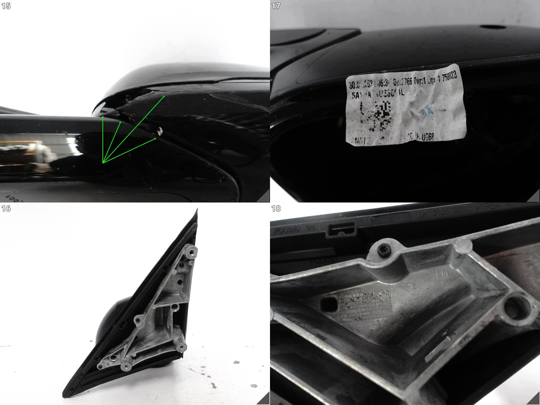 BMW X1 U11 22- mirror exterior left indicator arm cover EUROPA