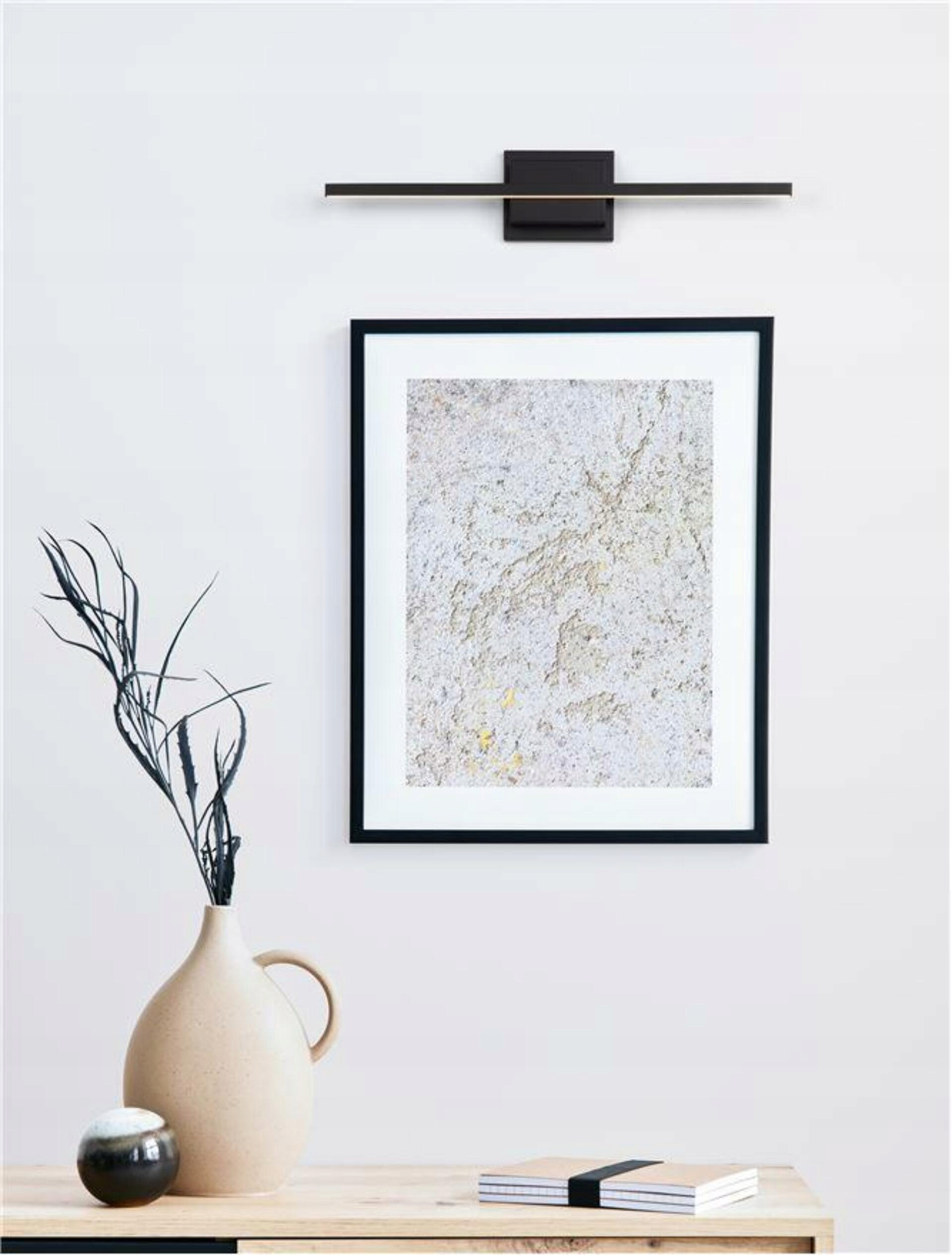 Nova Luce nástěnné svítidlo nad obrazy Azure černý hliník a akryl Led 12.5W