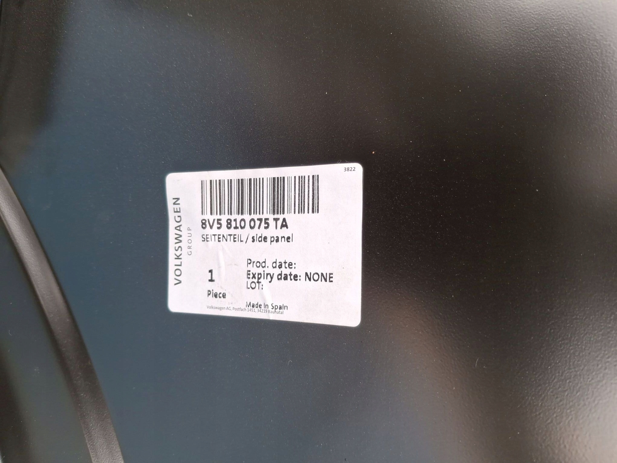 Aile Gauche Arrière AUDI A3 Berline 8V5 2013R->