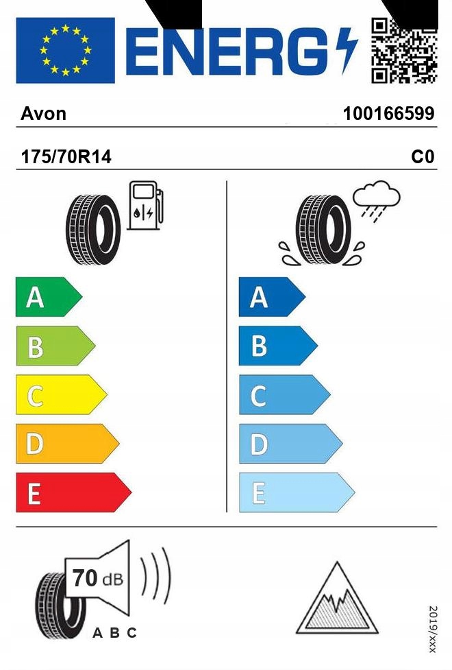 2x AVON WT7 SNOW BSW 175/70R14 84 T Model inny