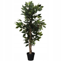 Umělý Stromek Fikus 115 CM V Černém Květináči Plast