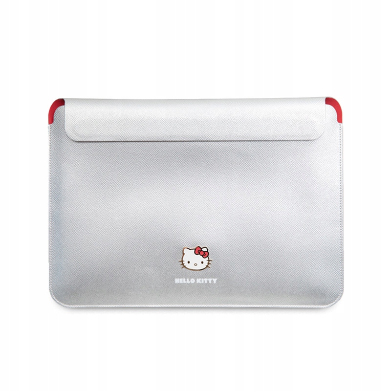Hello Kitty Pu Metal Logo Sleeve – Pouzdro na notebook 13" 14" (stříbrné)
