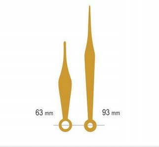 

UM213Y.02G Komplet wskazówek: h:63mm, m:93mm